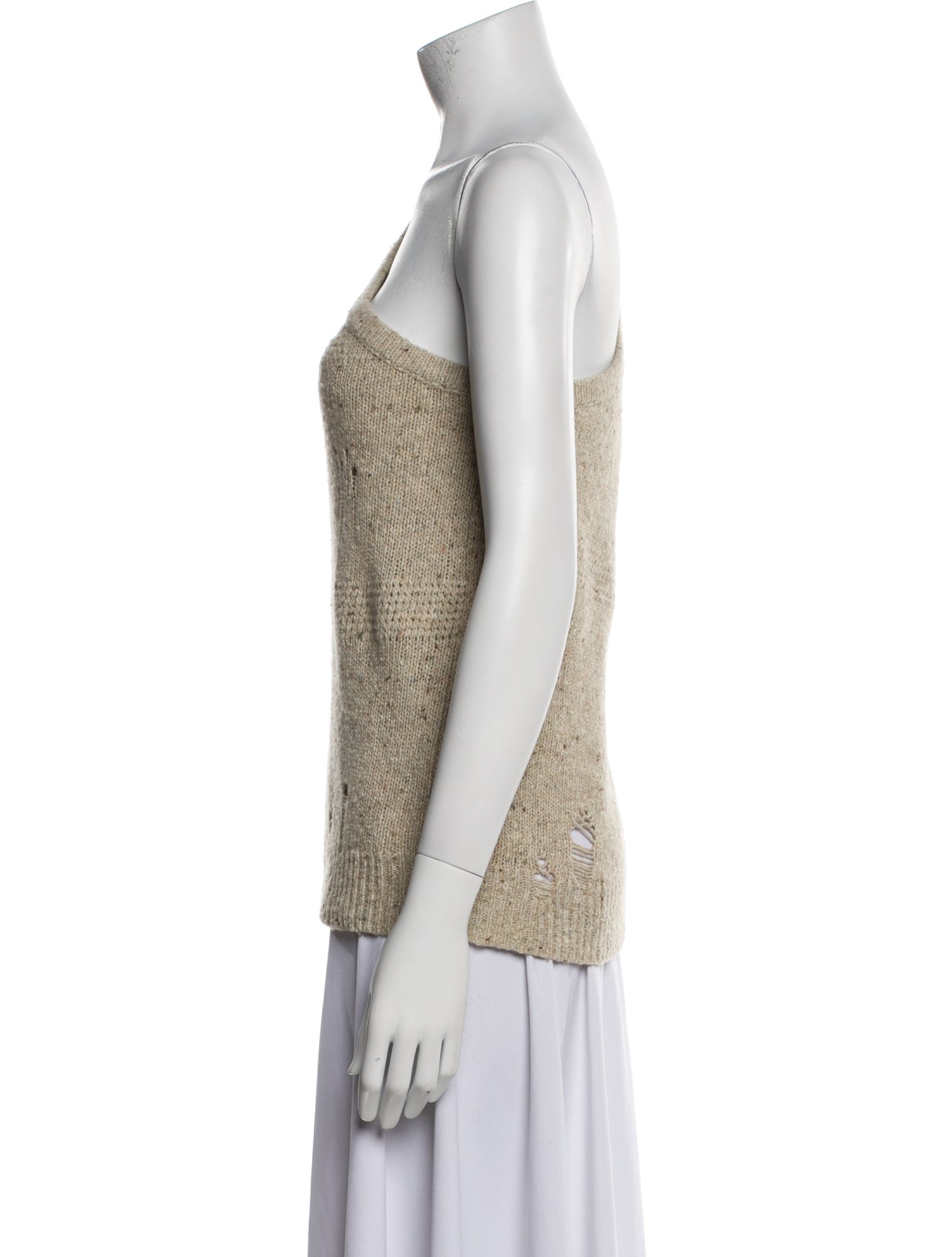 Helmut Lang Wool One-Shoulder Sweater
