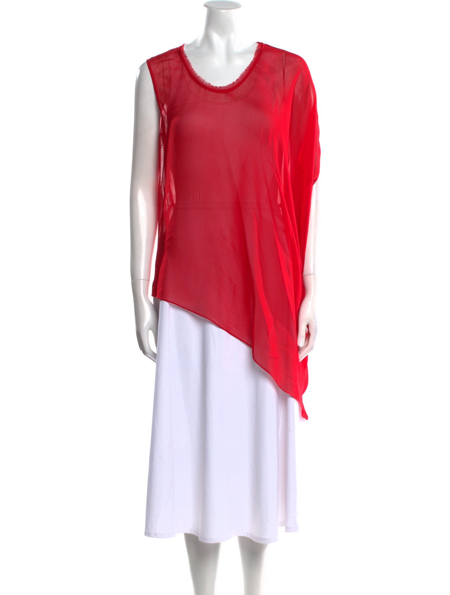 Helmut Lang Scoop Neck Sleeveless Tunic