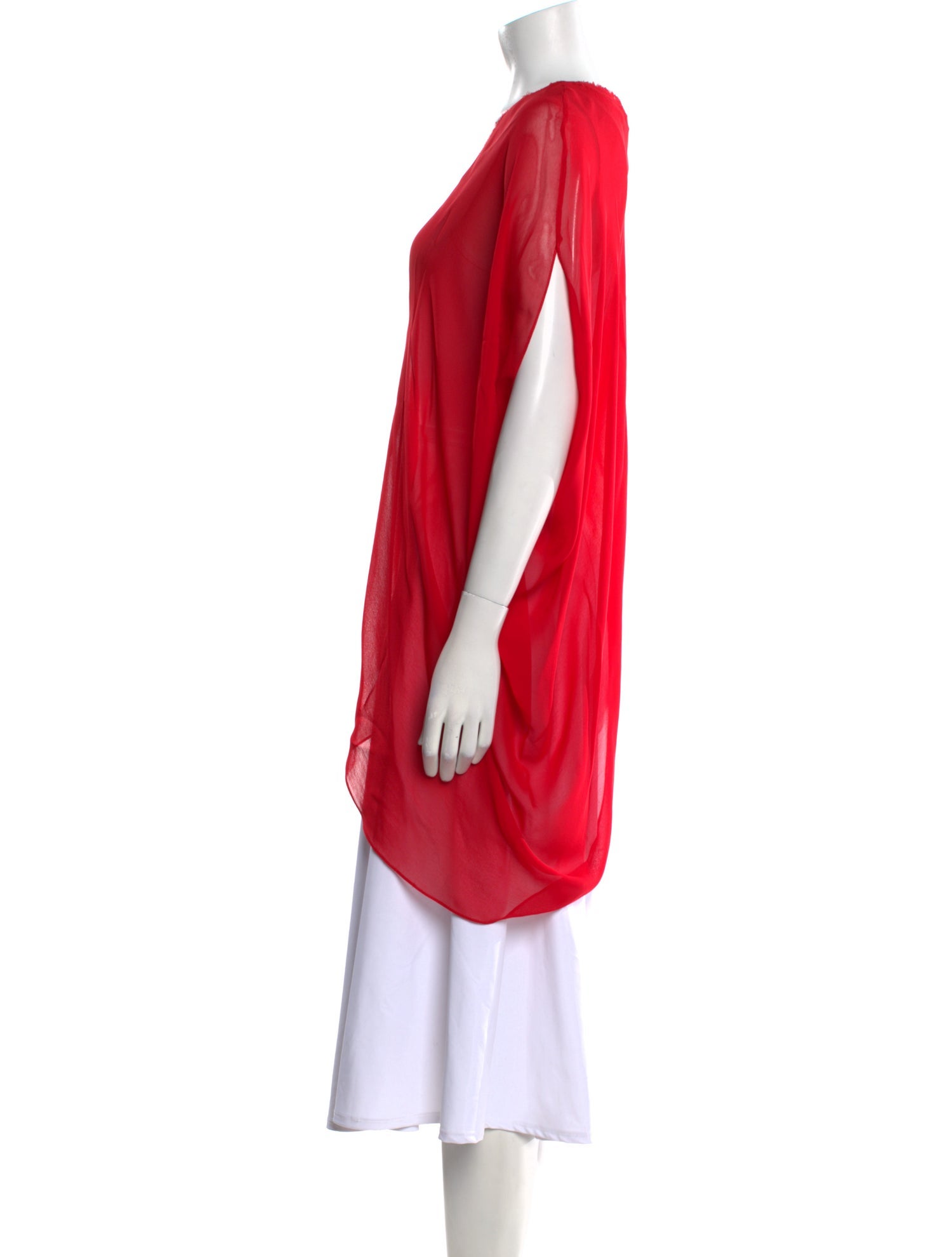 Helmut Lang Scoop Neck Sleeveless Tunic