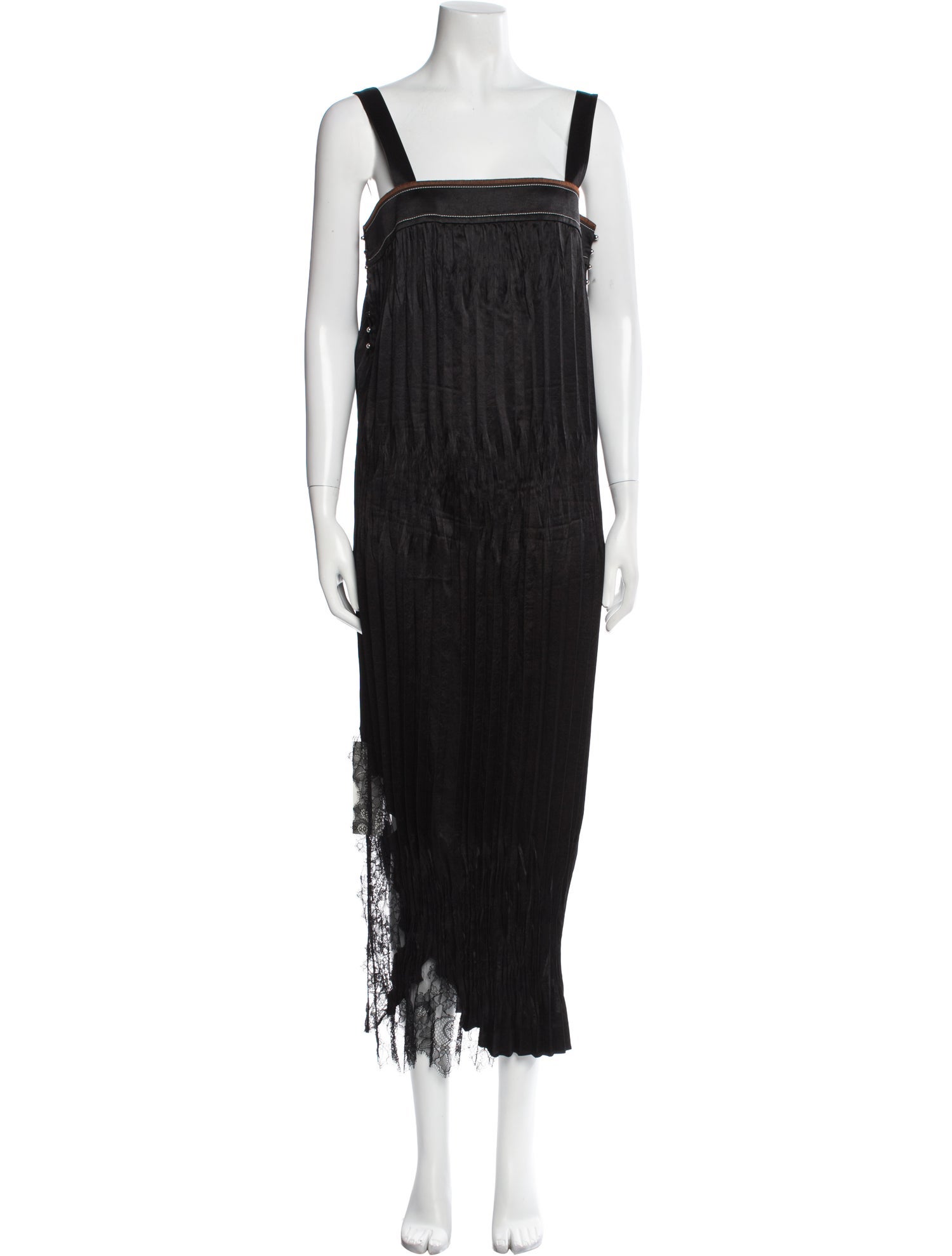 Helmut Lang Square Neckline Long Dress