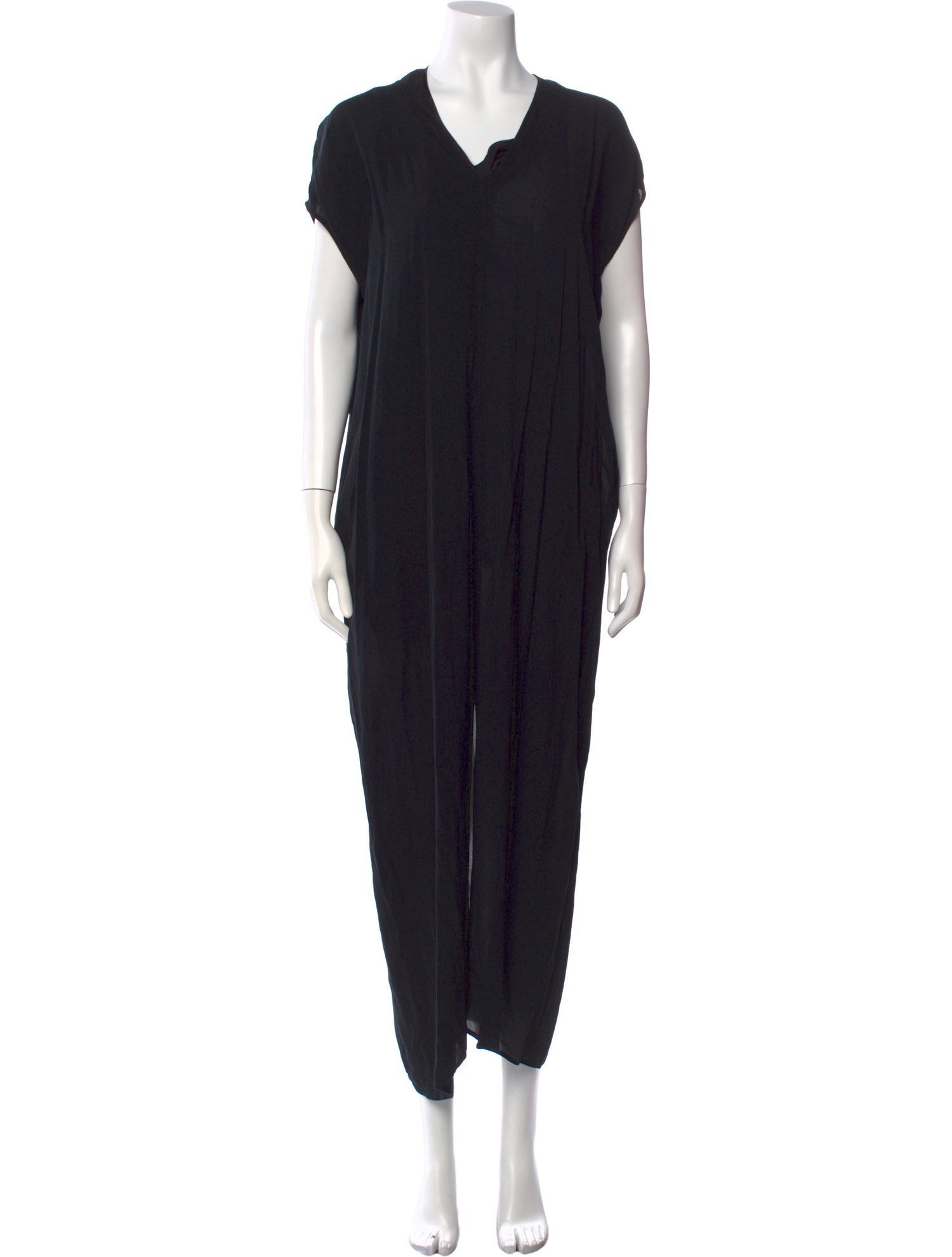 Helmut Lang V-Neck Long Dress