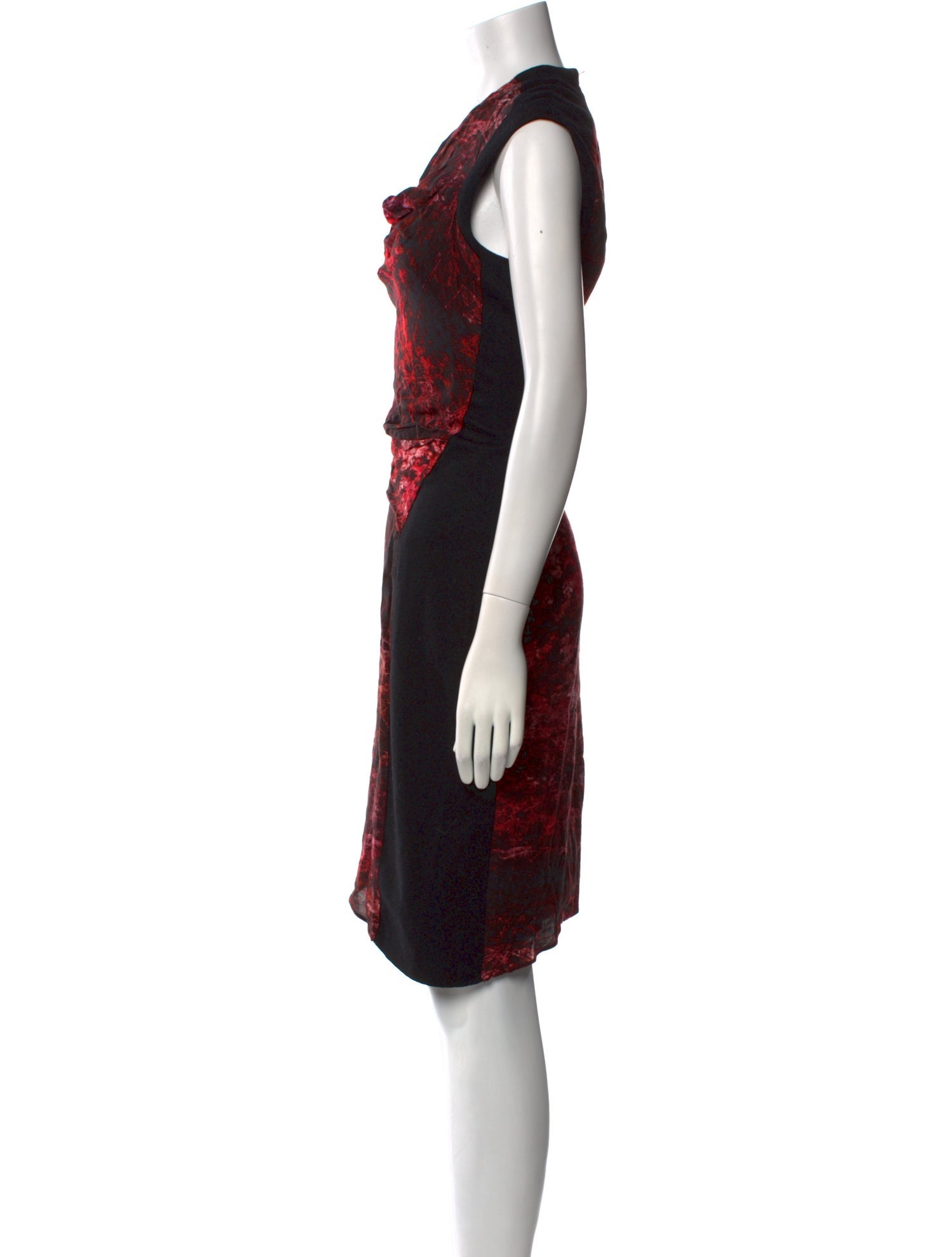 Helmut Lang Printed Knee-Length Dress