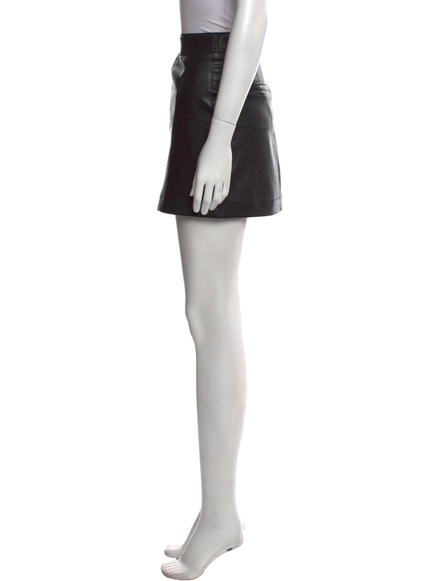 Helmut Lang Leather Mini Skirt