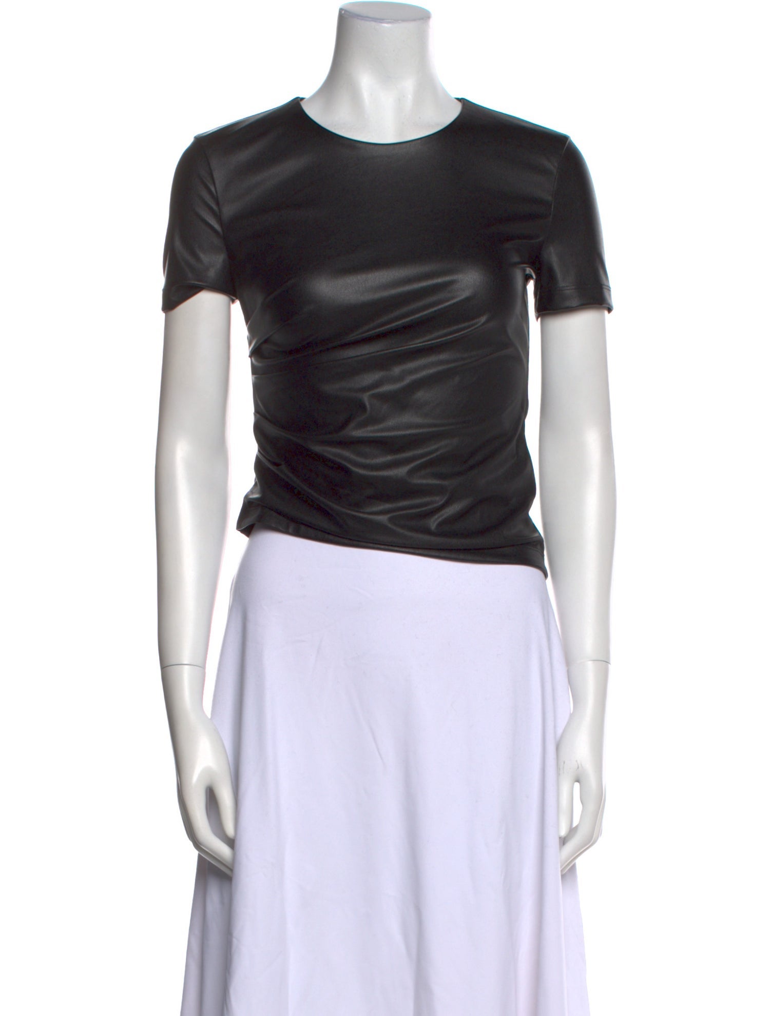 Helmut Lang Crew Neck Short Sleeve Crop Top w/ Tags