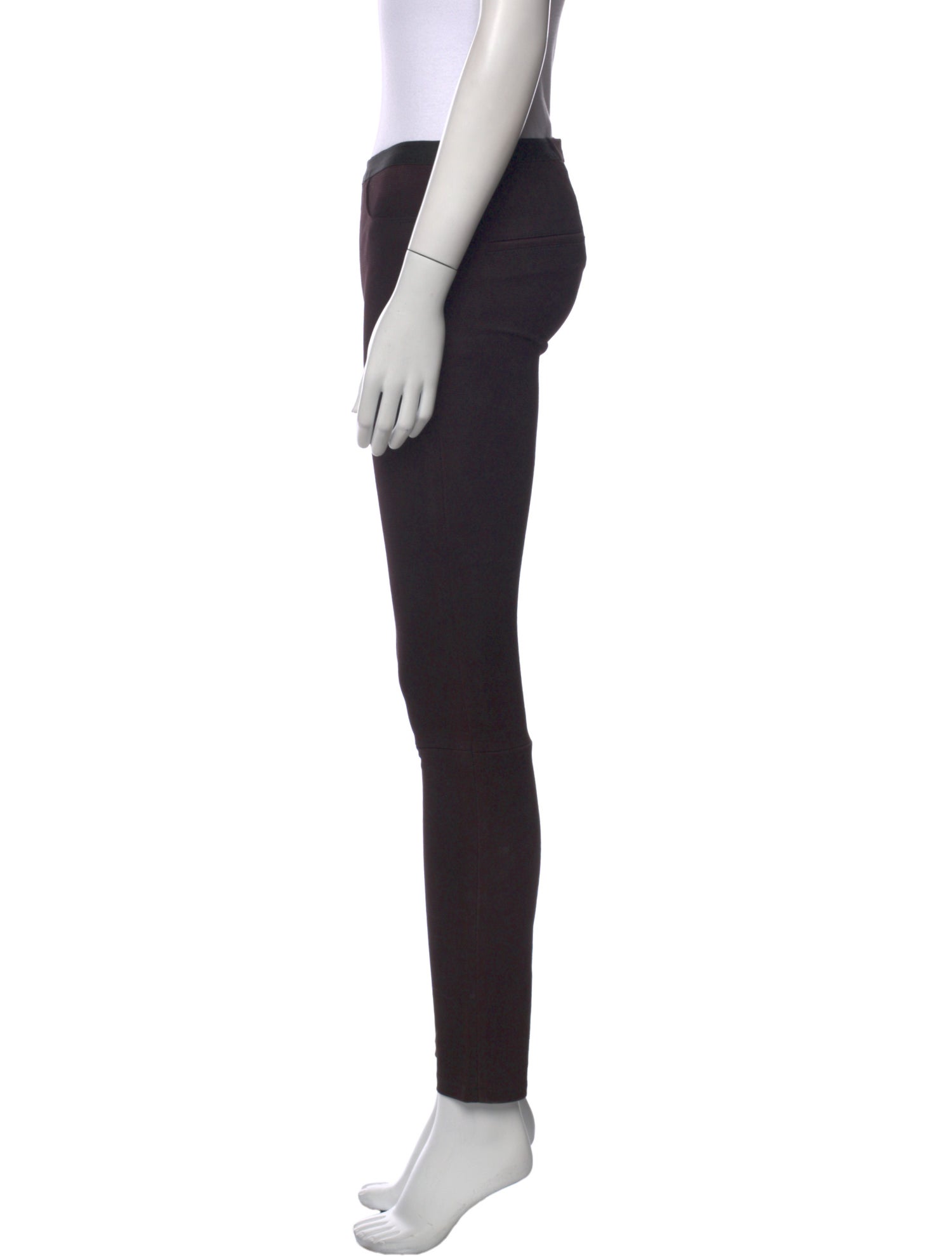 Helmut Lang Leather Skinny Leg Pants