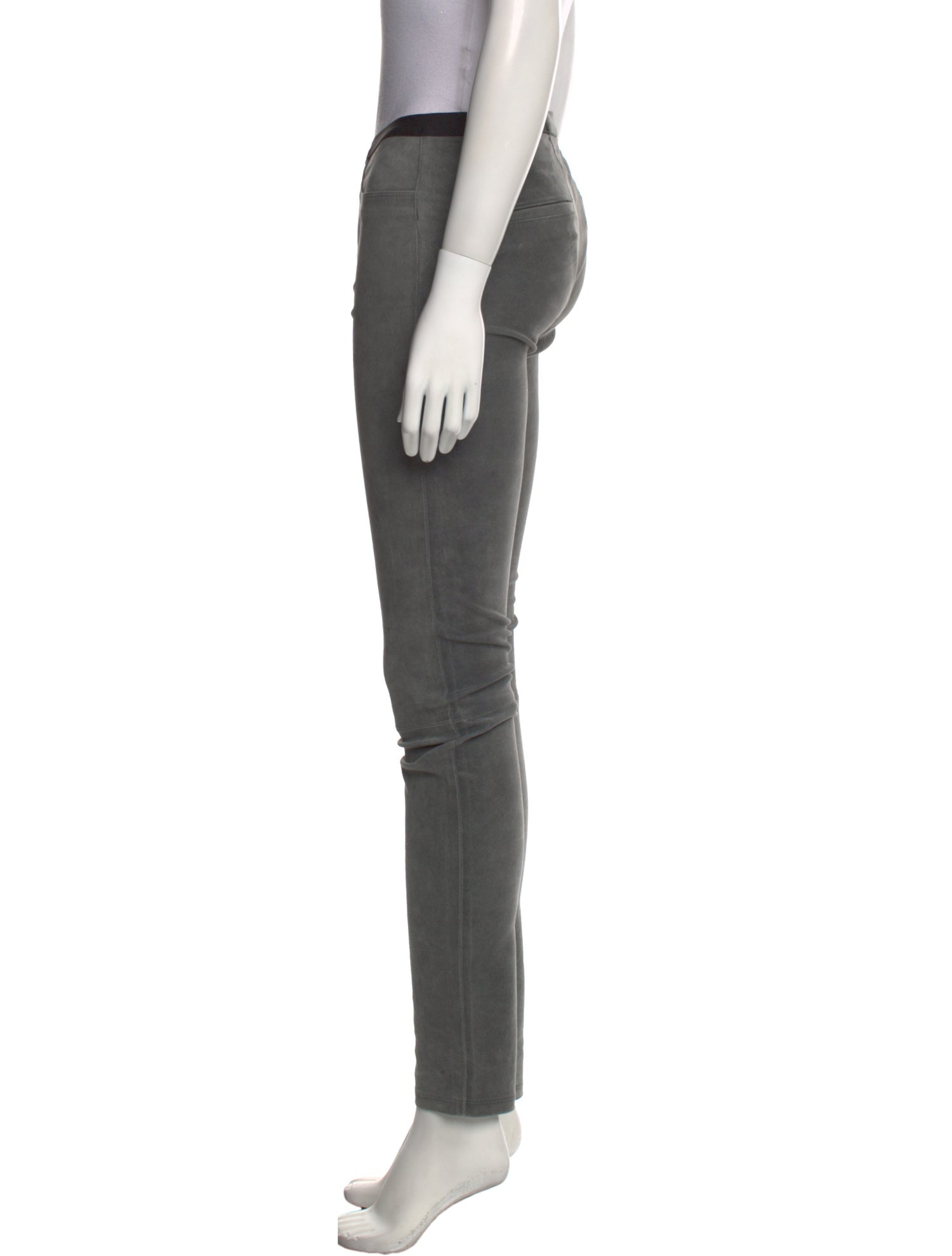 Helmut Lang Lamb Leather Skinny Leg Pants