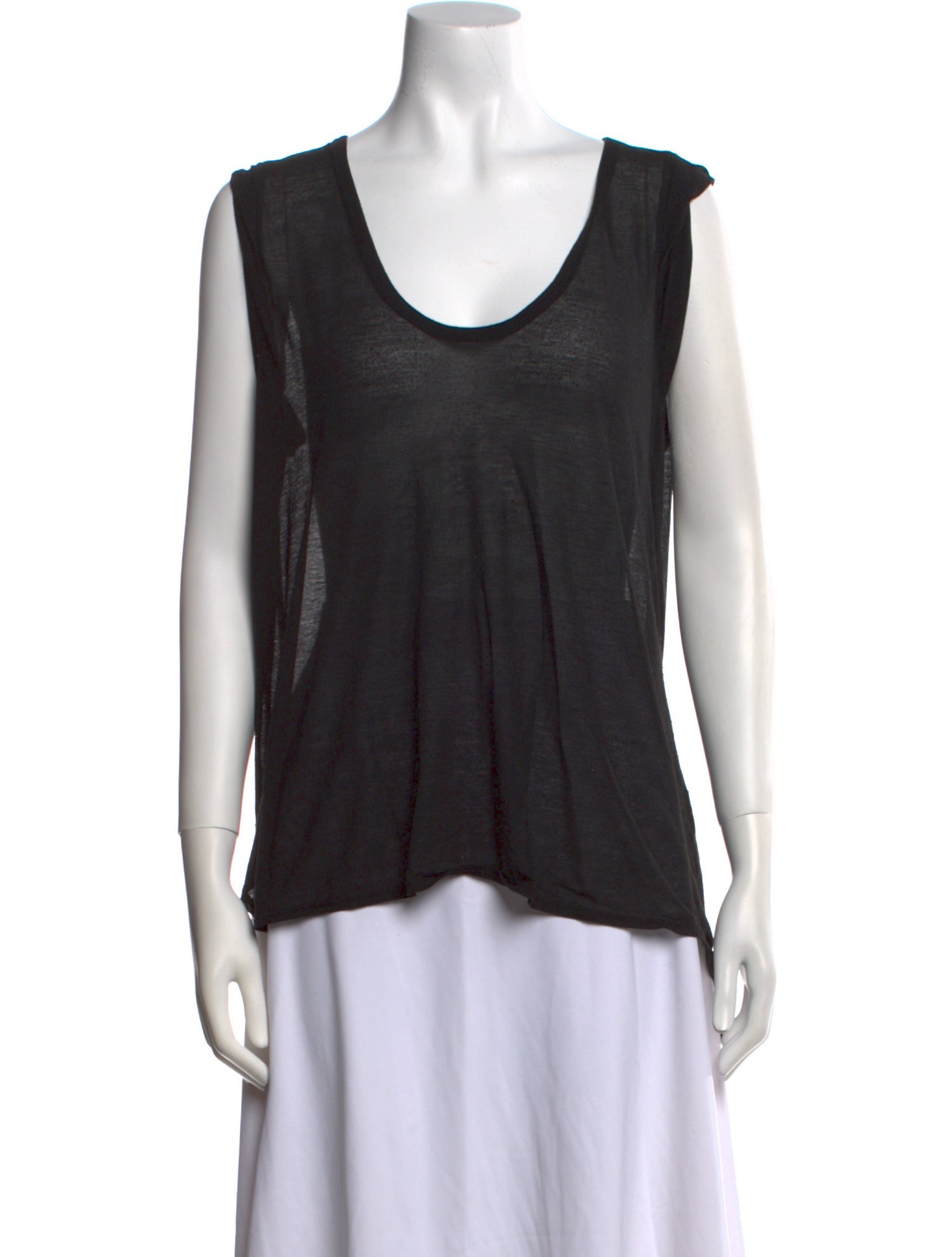 Helmut Lang Scoop Neck Sleeveless Top