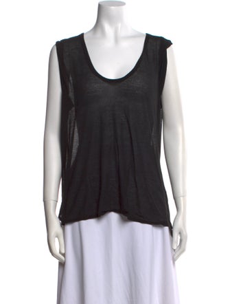 Helmut Lang Scoop Neck Sleeveless Top