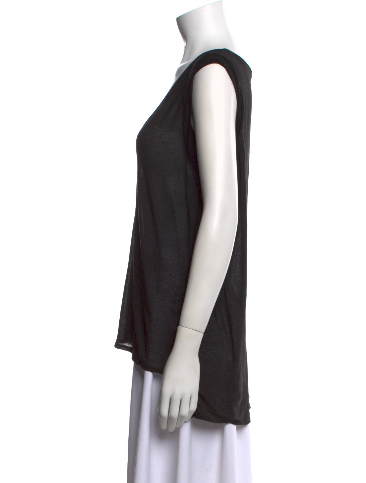Helmut Lang Scoop Neck Sleeveless Top