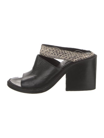 Helmut Lang Leather Slides