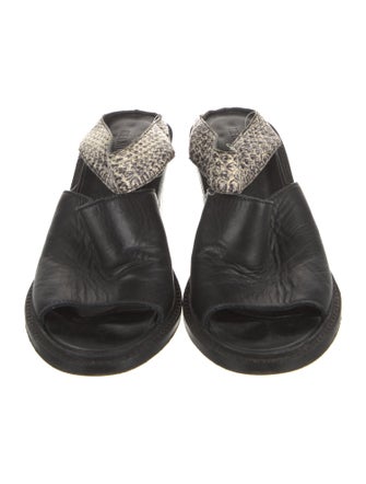 Helmut Lang Leather Slides
