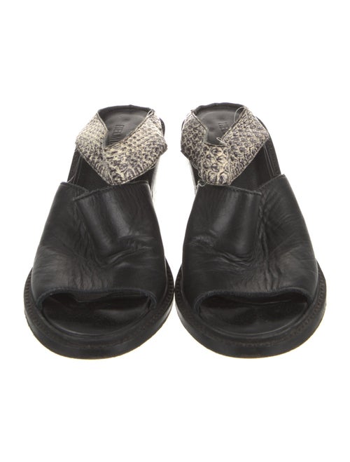 Helmut Lang Leather Slides