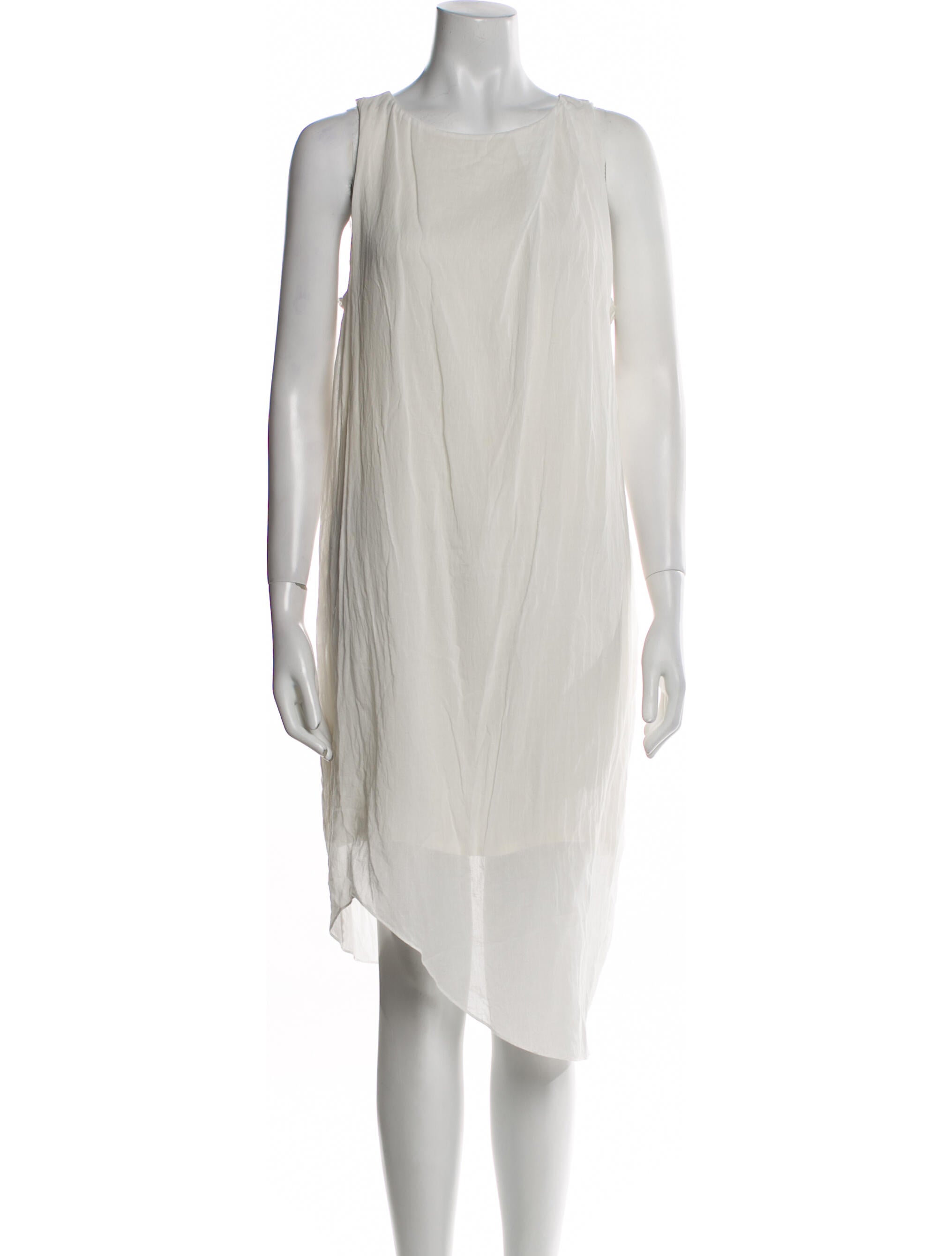 Helmut Lang Bateau Neckline Midi Length Dress