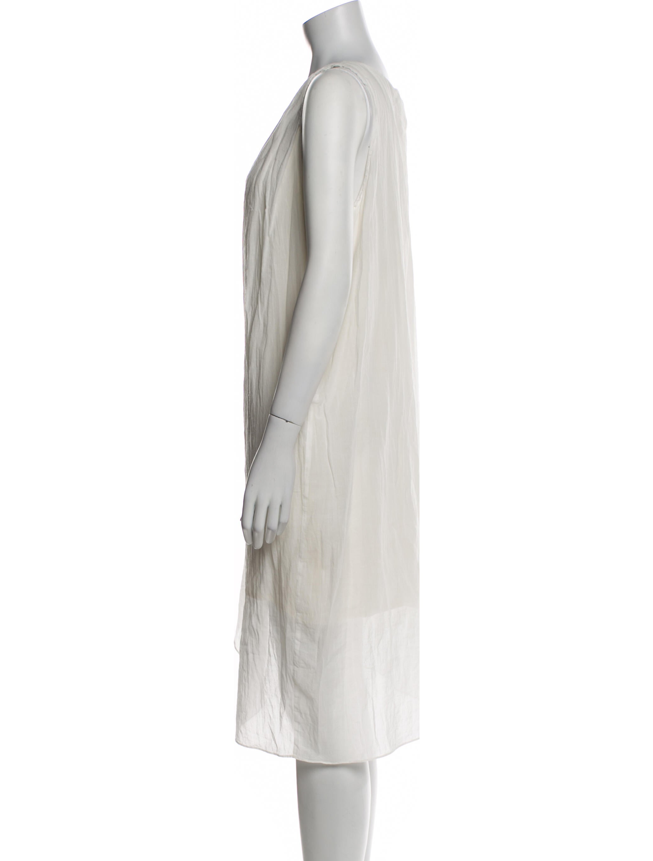 Helmut Lang Bateau Neckline Midi Length Dress