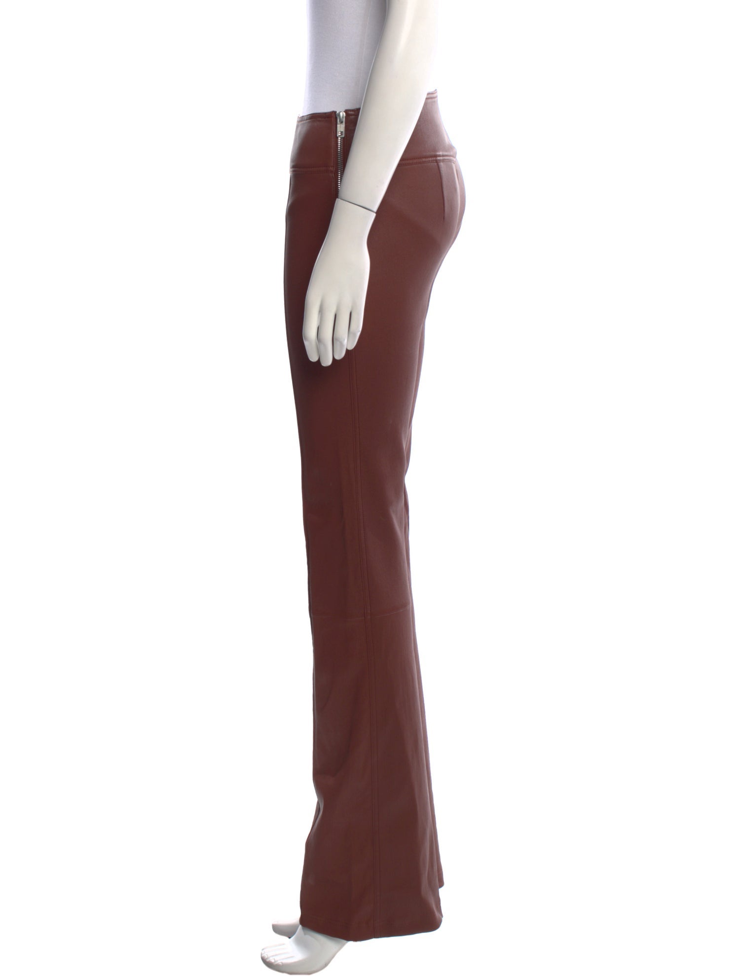 Helmut Lang Lamb Leather Wide Leg Pants