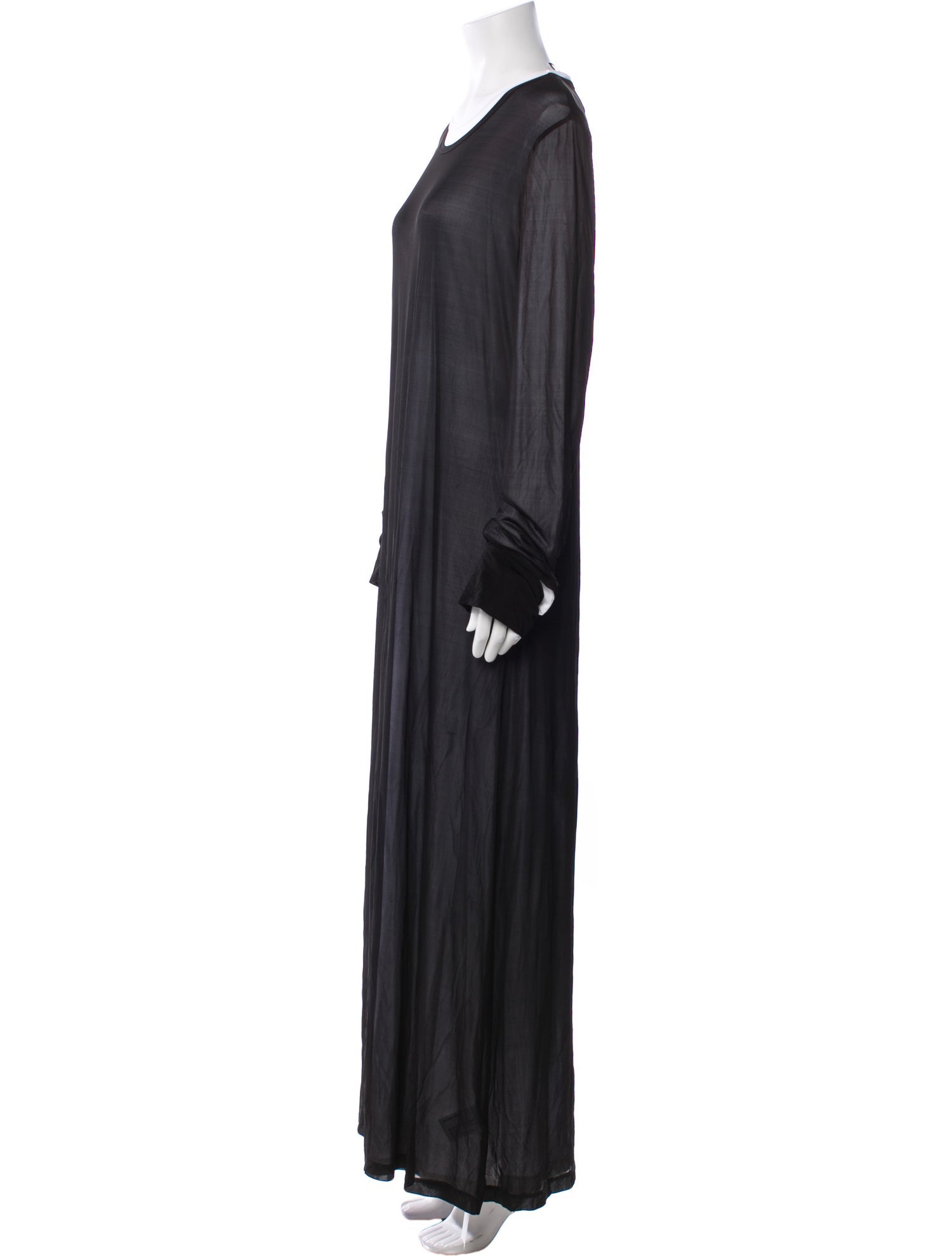 Helmut Lang Scoop Neck Long Dress