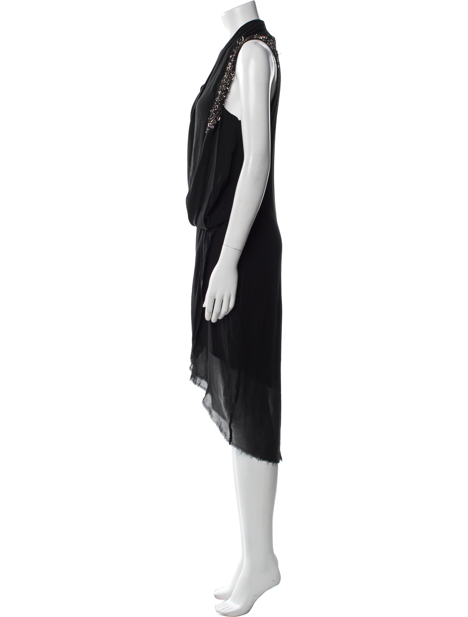 Helmut Lang Silk Midi Length Dress