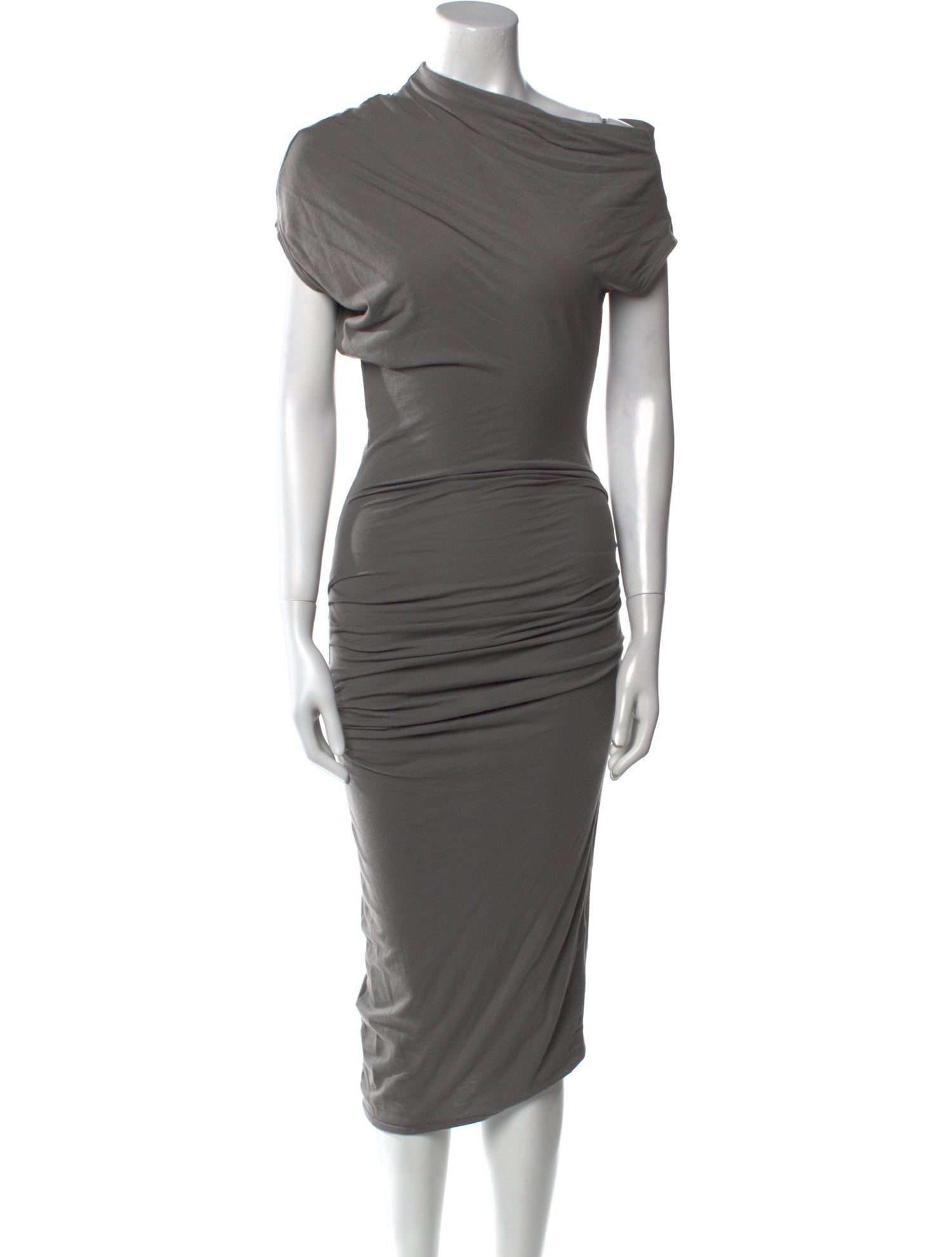 Helmut Lang Cowl Neck Midi Length Dress