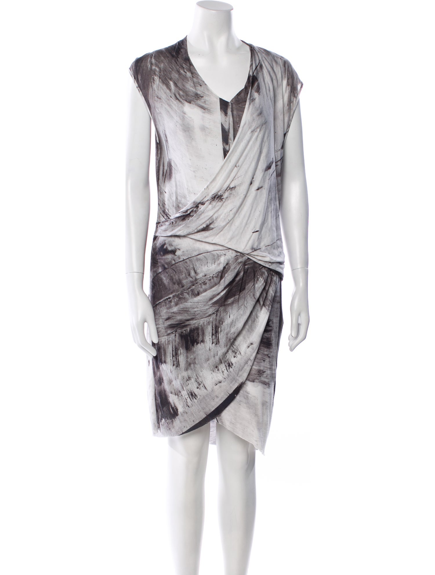 Helmut Lang Tie-Dye Print Knee-Length Dress