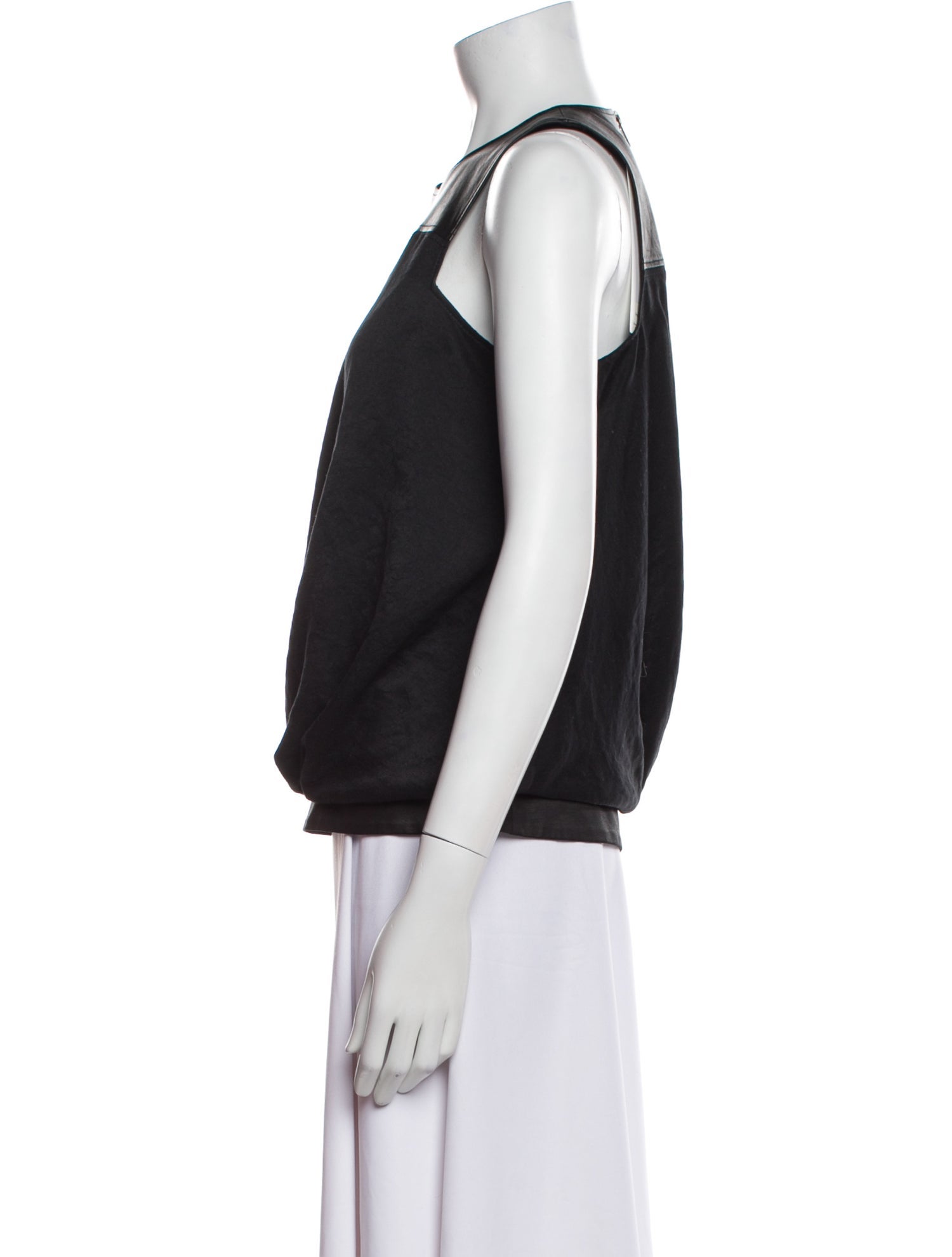 Helmut Lang Crew Neck Sleeveless Top