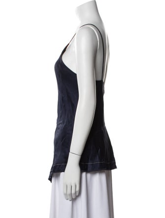 Helmut Lang V-Neck Sleeveless Top