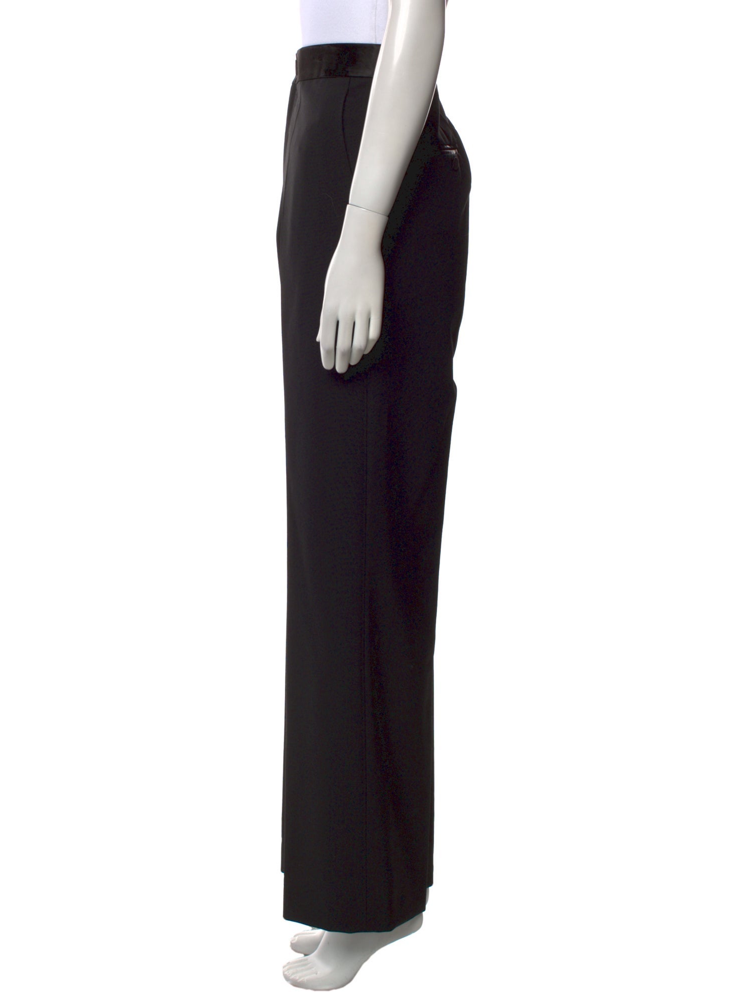 Helmut Lang Virgin Wool Wide Leg Pants