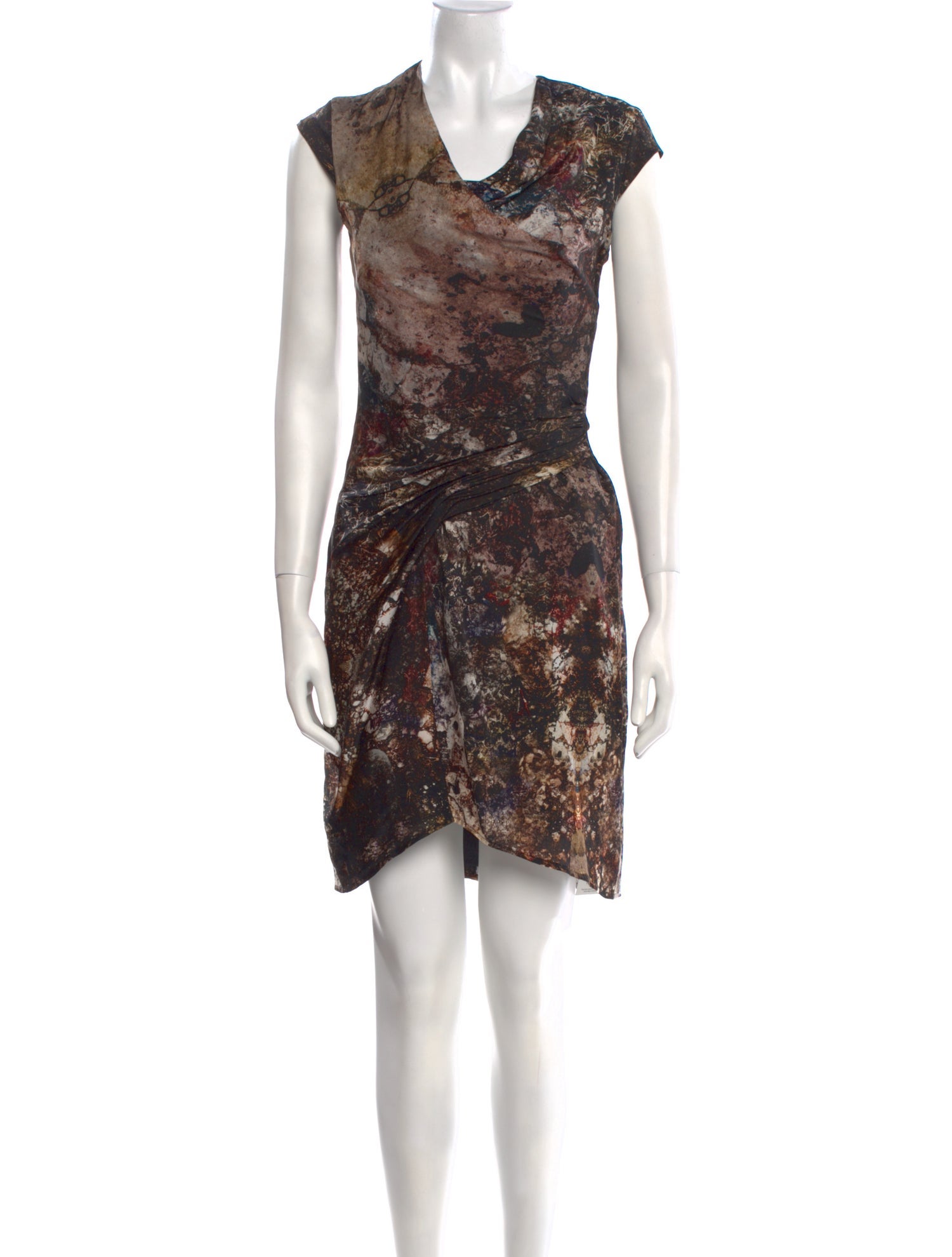 Helmut Lang Silk Knee-Length Dress