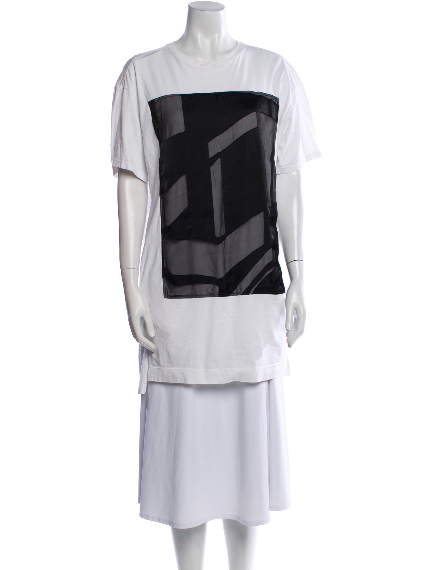 Helmut Lang Colorblock Pattern Mini Dress