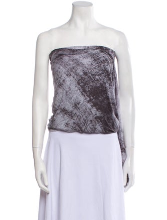 Helmut Lang Tie-Dye Print Midi Length Skirt