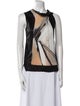 Helmut Lang Printed Cowl Neck Top