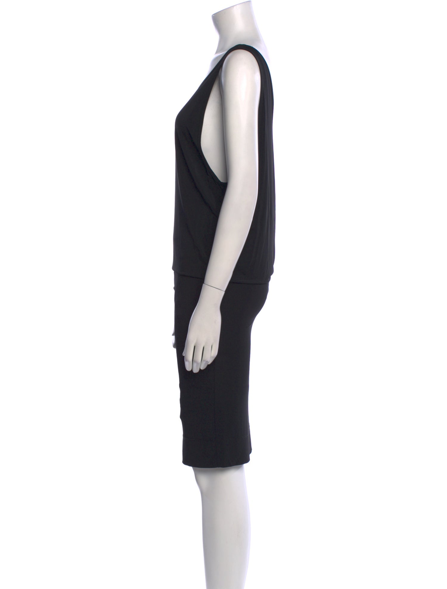 Helmut Lang Scoop Neck Midi Length Dress