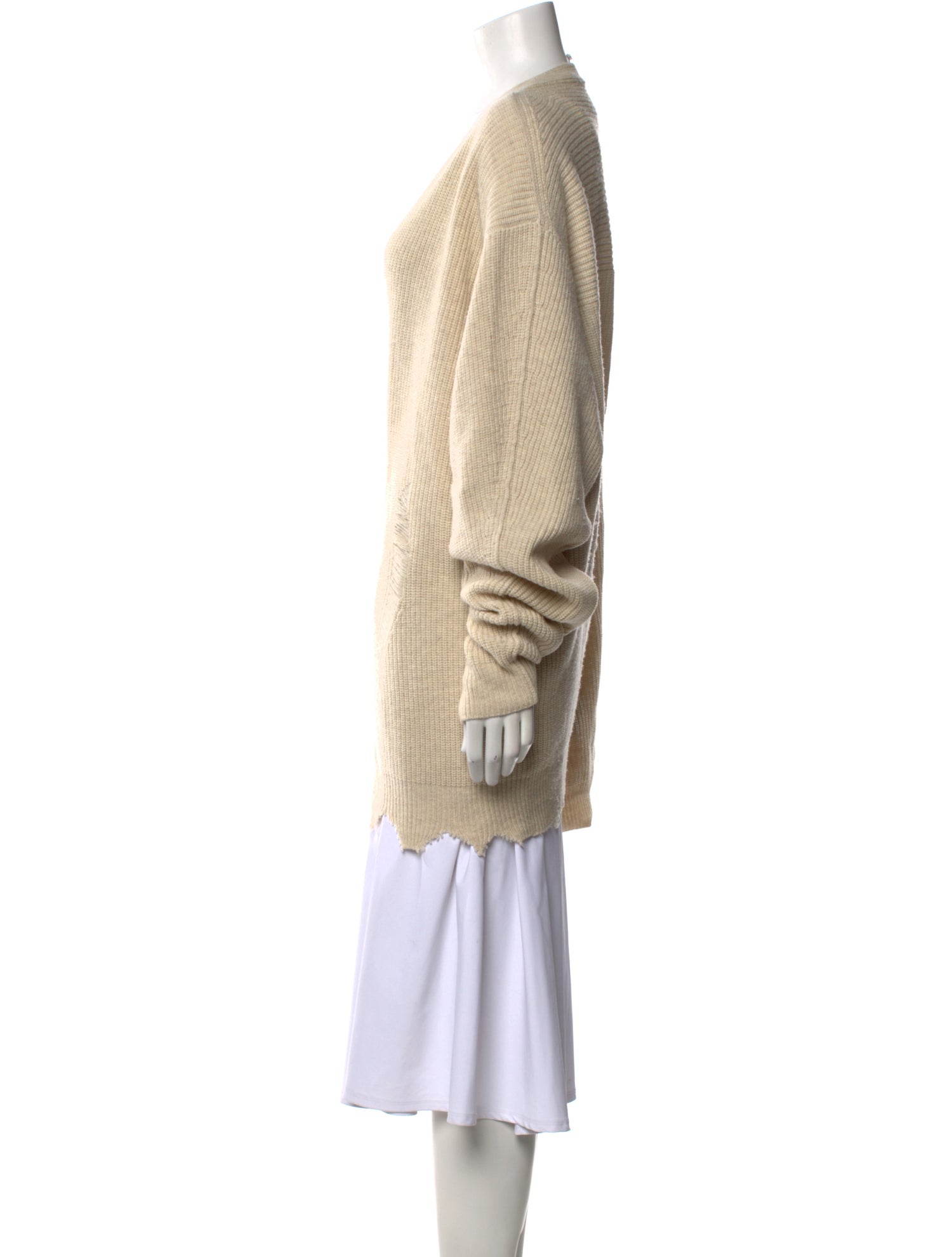 Helmut Lang Wool V-Neck Sweater