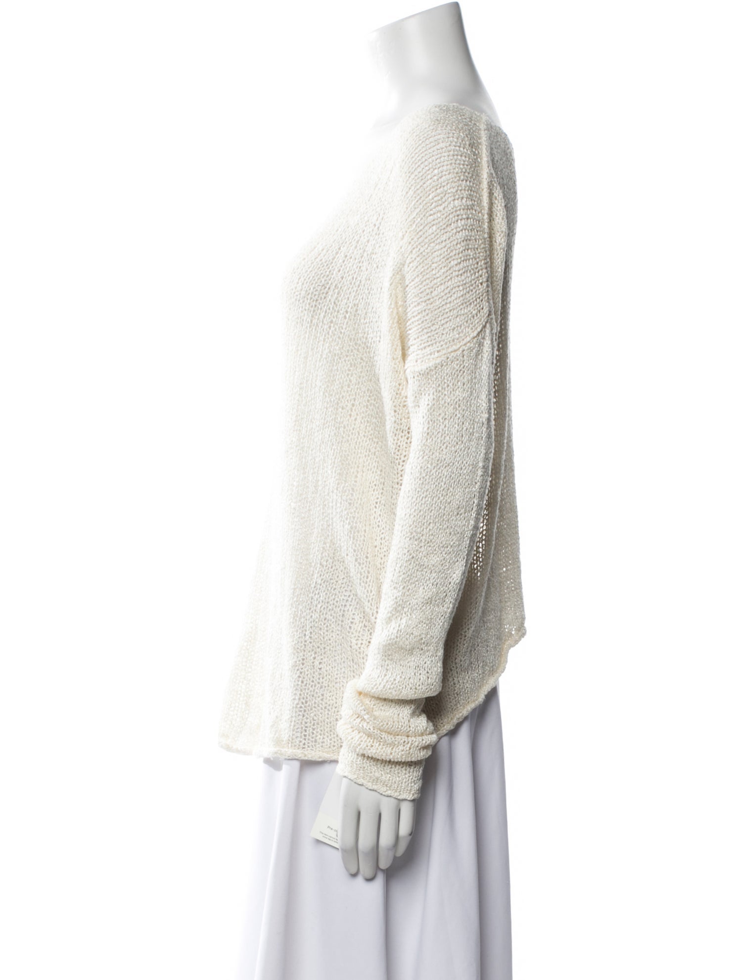 Helmut Lang Silk Scoop Neck Sweater