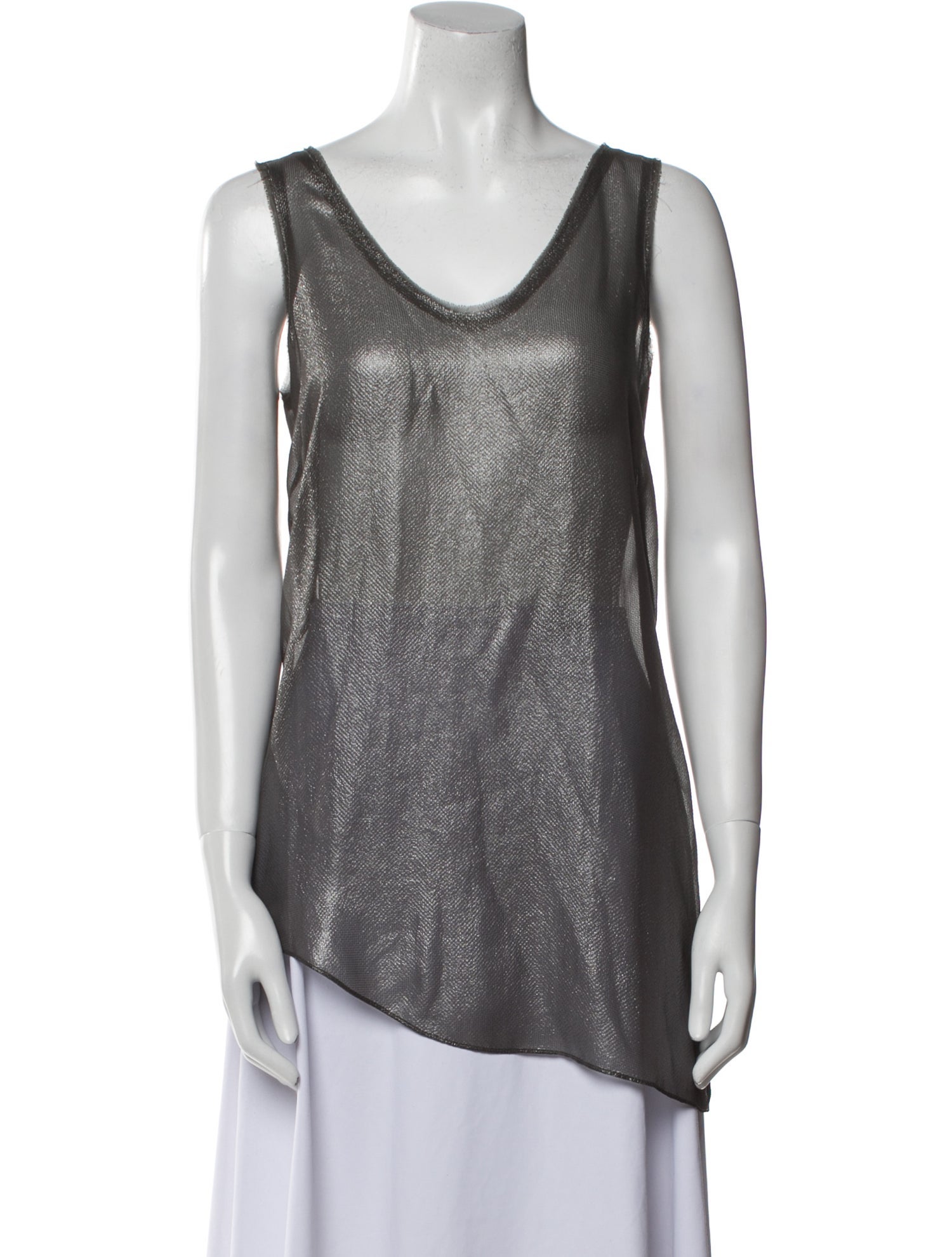 Helmut Lang Scoop Neck Sleeveless Top