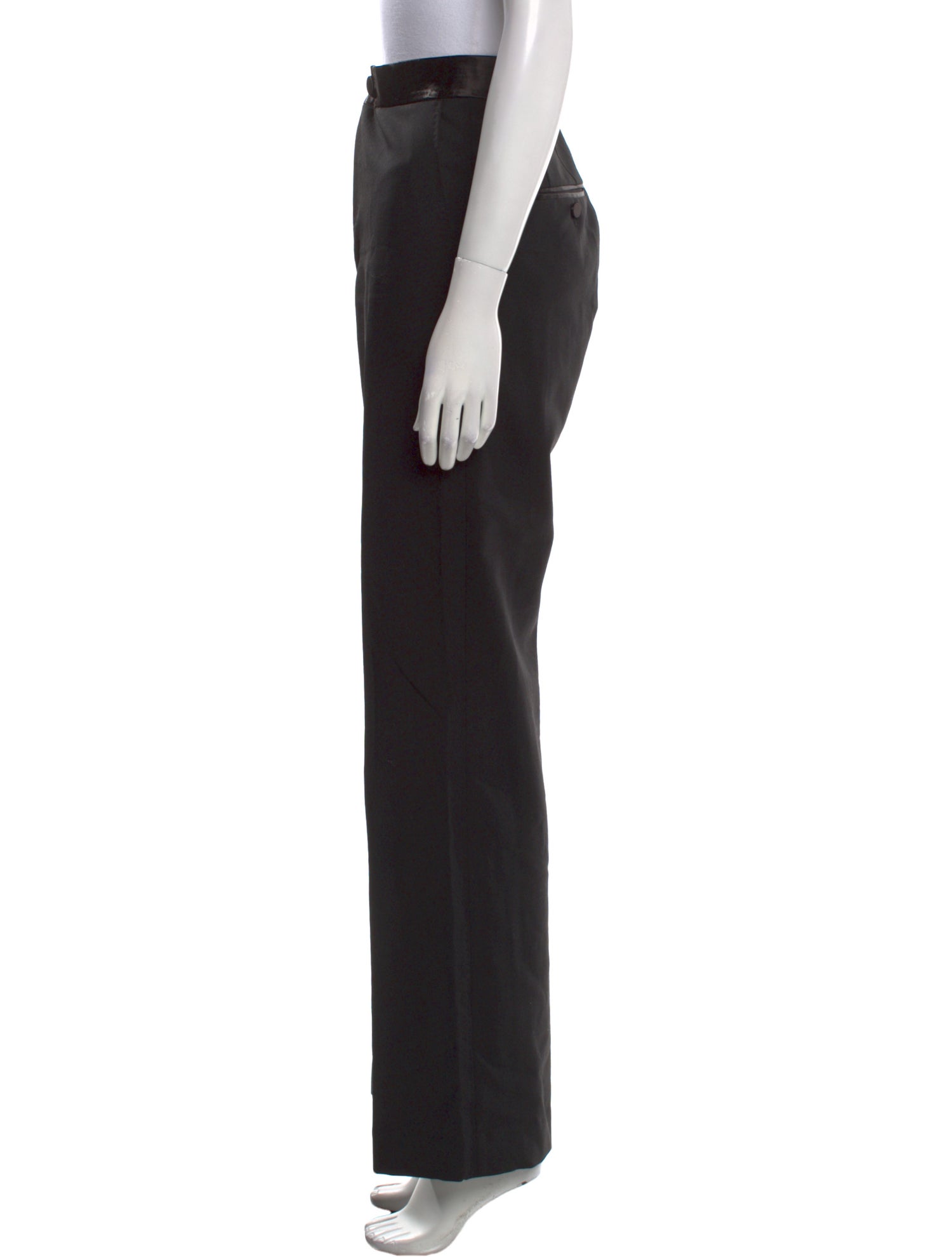 Helmut Lang Virgin Wool Wide Leg Pants