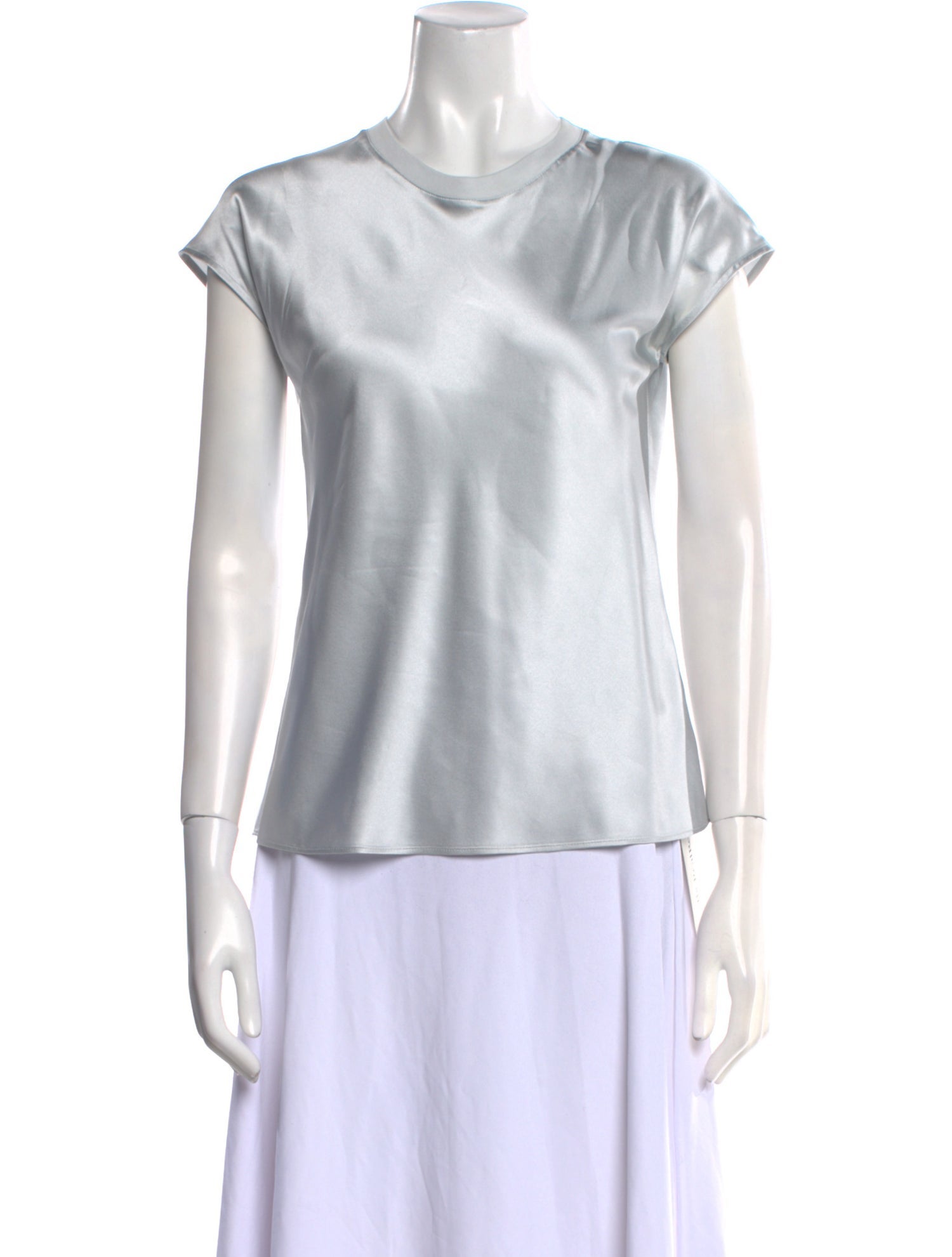 Helmut Lang Silk Crew Neck T-Shirt
