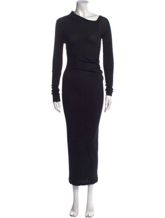 Helmut Lang Cowl Neck Long Dress