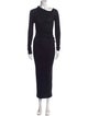 Helmut Lang Cowl Neck Long Dress