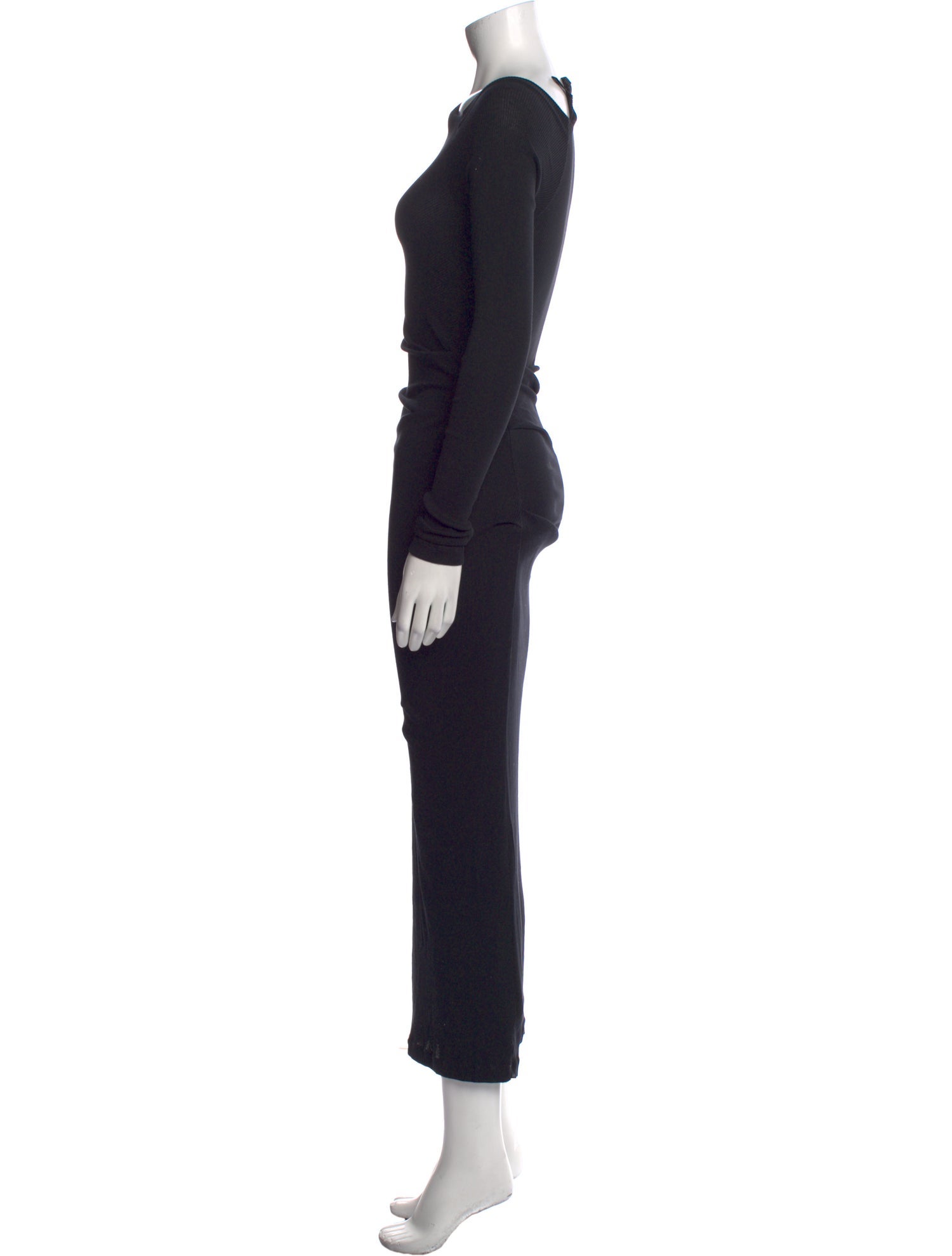 Helmut Lang Cowl Neck Long Dress