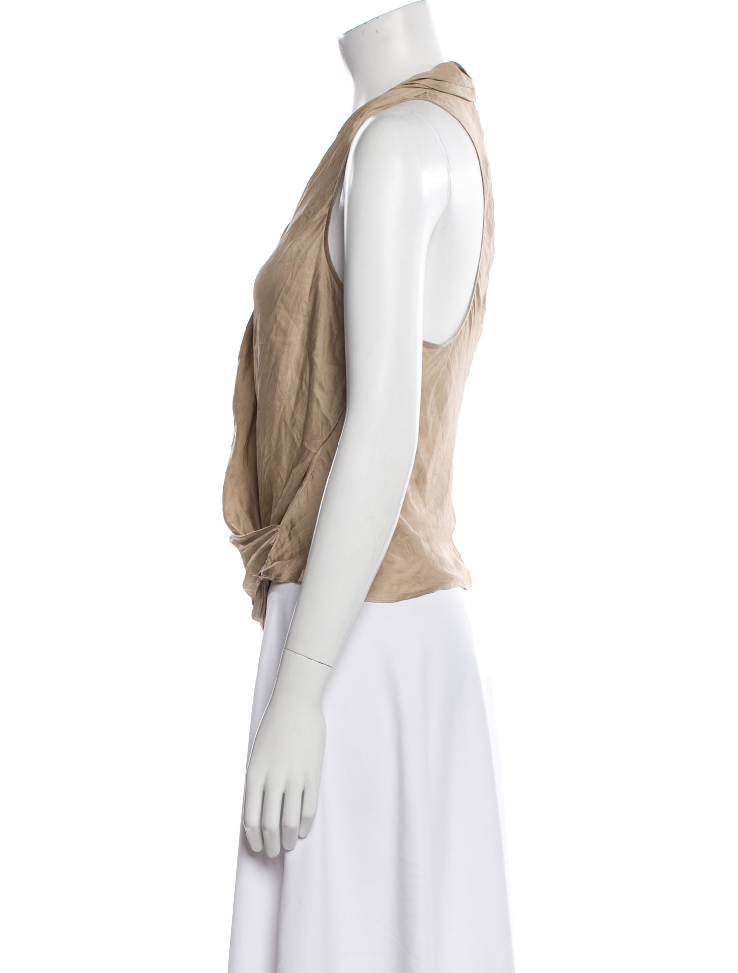 Helmut Lang Cowl Neck Sleeveless Top