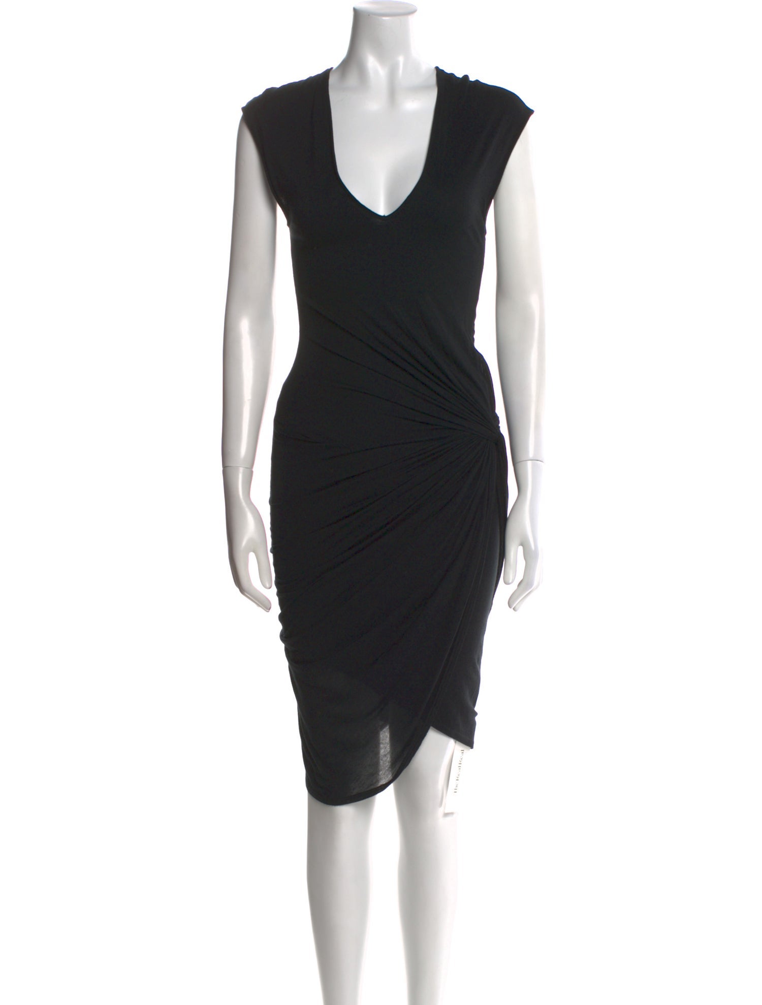 Helmut Lang V-Neck Midi Length Dress