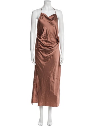 Helmut Lang Silk Long Dress