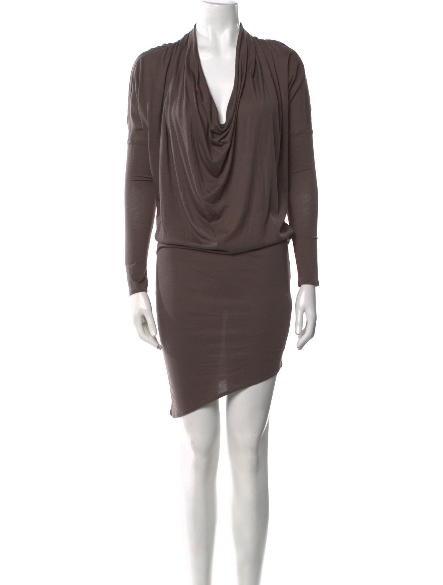 Helmut Lang Cowl Neck Mini Dress