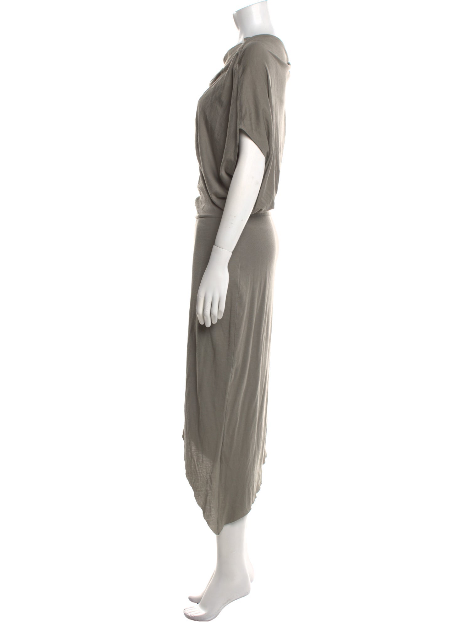 Helmut Lang Cowl Neck Long Dress