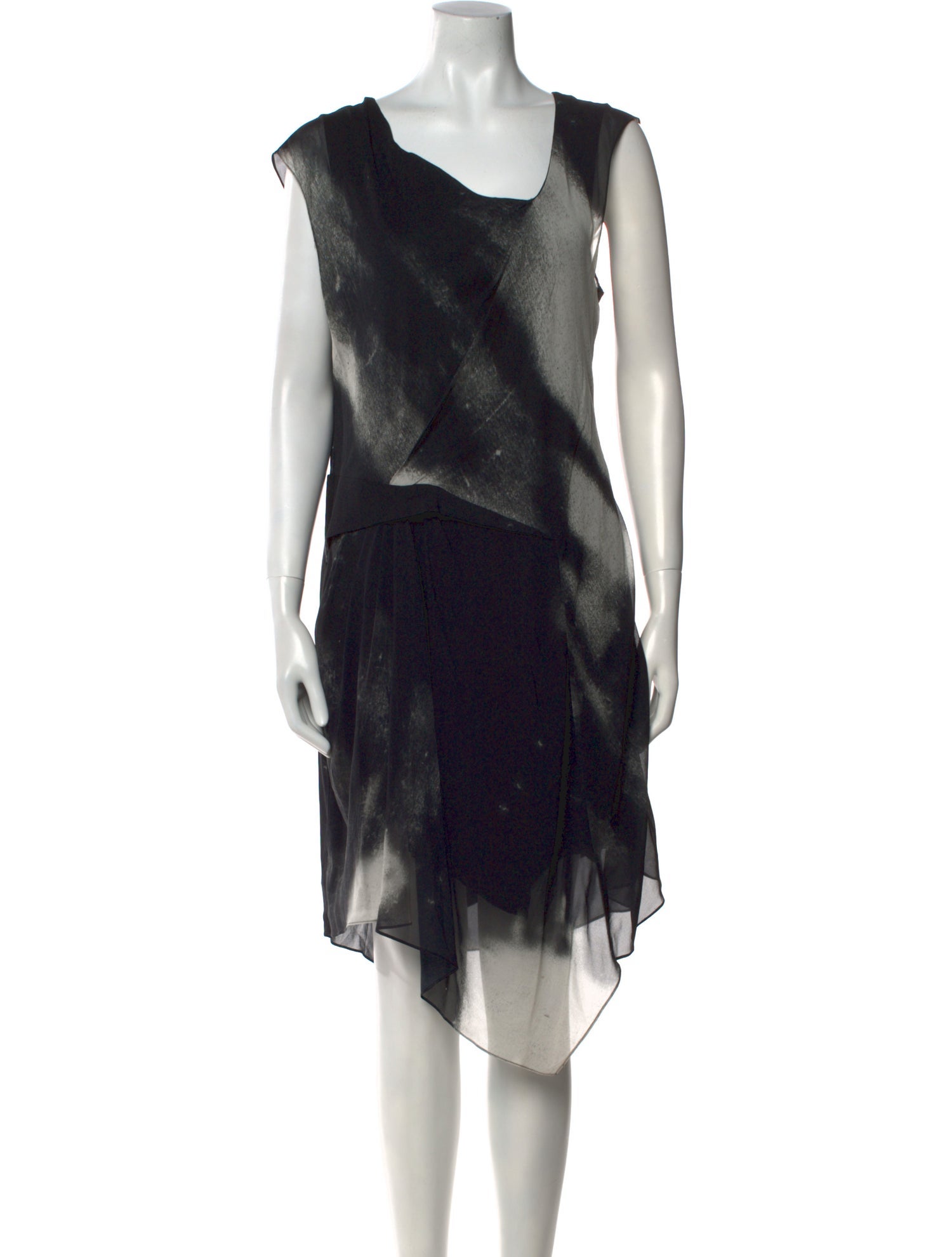 Helmut Lang Silk Midi Length Dress