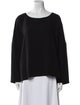 Helmut Lang Bateau Neckline Long Sleeve Sweatshirt