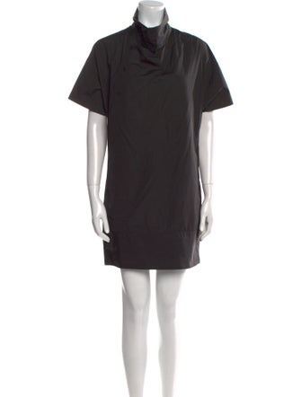 Helmut Lang Mock Neck Mini Dress