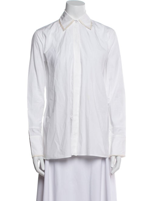 Helmut Lang Long Sleeve Button-Up Top