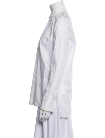 Helmut Lang Long Sleeve Button-Up Top