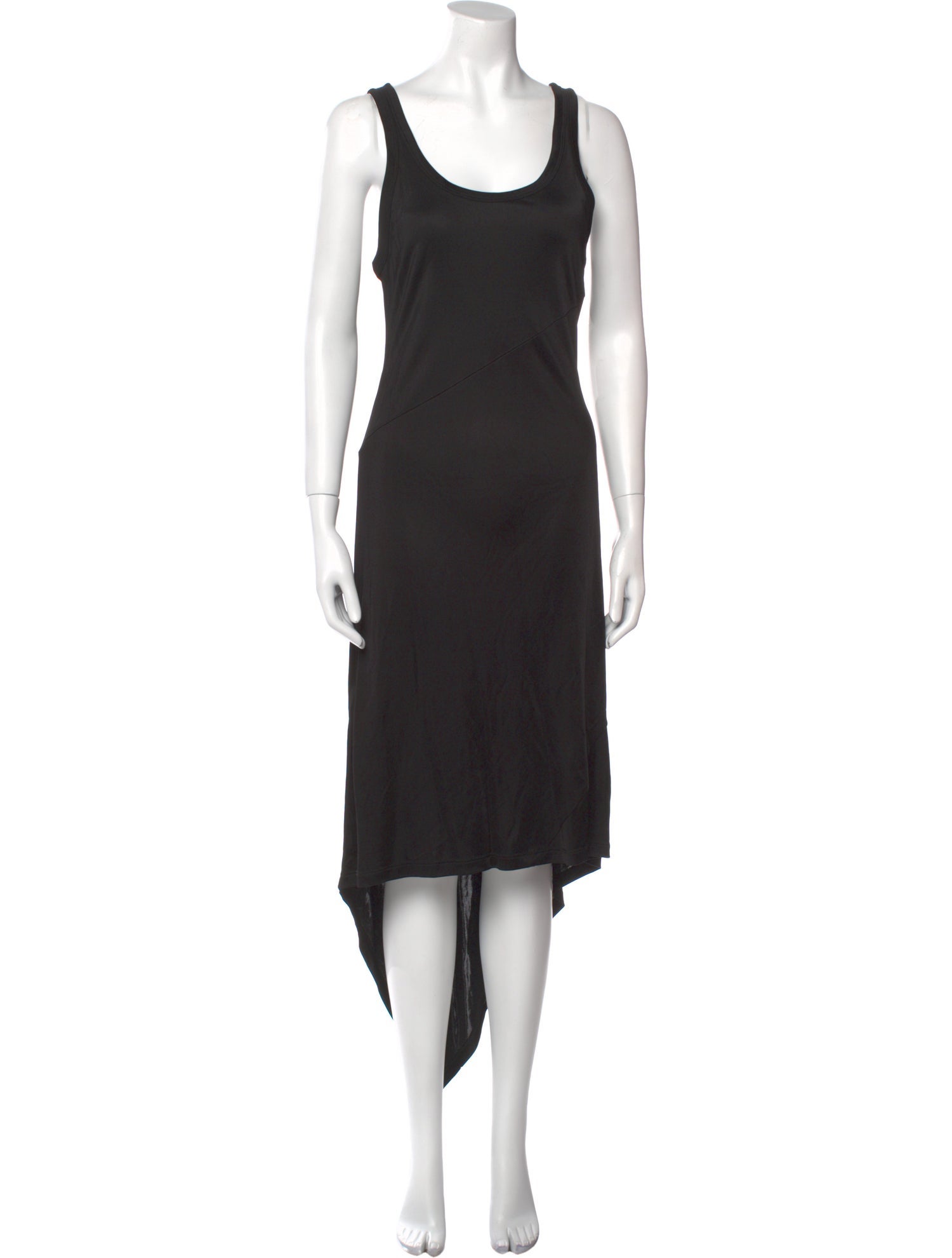 Helmut Lang Scoop Neck Midi Length Dress